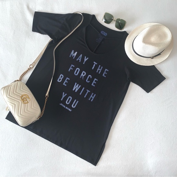 STAR WARS Cutout Tee “May the Force Be With You” Sexy Tee size 10X Torrid EUC - Picture 16 of 16